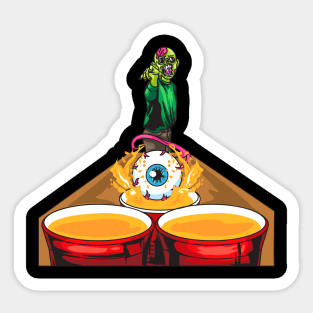 Zombie Beer Pong | Student College Party | Beer Pong Sticker